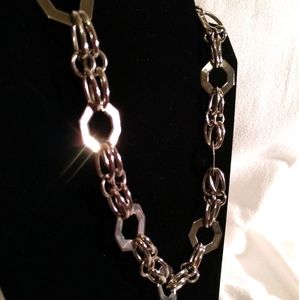 Polished Silver Chain Necklace